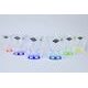 SAMBA - Harlequin, Whiskey glasses, set 6pcs., 320 ml, Bohemia Treasury