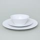 Bohemia White, Plate set for 6 persons, Pelcl design, Cesky porcelan a.s.