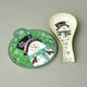 Kitchen shovel 21 x 10 cm + kitchen mat, Snowman, new bone china EGAN