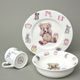 Teddy time pink (girl): Children's 3 pcs. set in giftbox, Roy Kirkham fine bone china