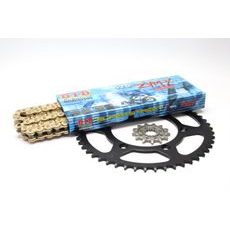 CHAIN KIT D.I.D + JT ZVM-X SERIE AUKSINĖS SPALVOS