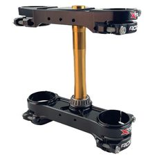 TRIPLE CLAMP X-TRIG ROCS TECH 40501005, JUODOS SPALVOS, D22 MM VAIRAMS