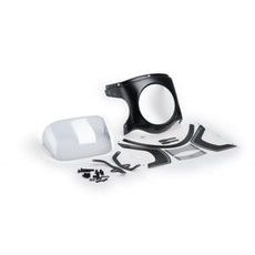 WINDSHIELD UNIVERSAL PUIG SEMI-FAIRING 9516W ANGLIES PLUOŠTO SPALVA TRANSPARENT