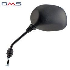 GALINIO VAIZDO VEIDRODIS RMS 122760060 KAIRĖ, JUODOS SPALVOS