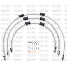 STANDARD FRONT BRAKE HOSE KIT VENHILL POWERHOSEPLUS KAW-7005FS-WT (3 ŽARNELĖS RINKINYJE) WHITE HOSES, STAINLESS STEEL FITTINGS