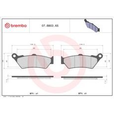 STABDŽIŲ TRINKELĖS BREMBO 07BB0365 CC ROAD