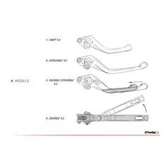 STABDŽIŲ RANKENĖLĖ BE ADAPTERIO PUIG 3.0 14NNN EXTENDABLE FOLDING JUODA/JUODA