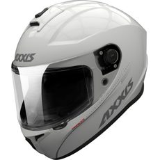 FULL FACE helmet AXXIS DRAKEN S solid gloss pearl white, M dydžio