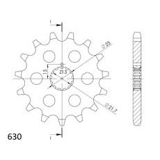 PRIEKINĖ ŽVAIGŽDĖ SUPERSPROX CST-518:13 13T, 630