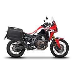 Complete set of black side aluminum cases 36L / 47L SHAD TERRA BLACK including mounting kit SHAD HONDA CRF 1000 Africa Twin