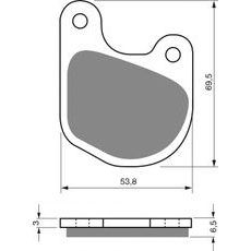STABDŽIŲ TRINKELĖS GOLDFREN 059 S3 (1 LEFT + 1 RIGHT)