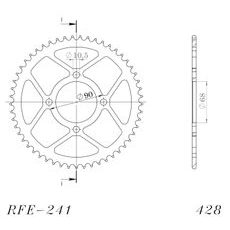 GALINĖ ŽVAIGŽDĖ SUPERSPROX RFE-241:53-BLK, JUODOS SPALVOS 53T, 428