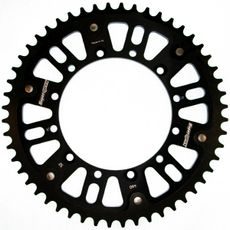 REAR SPROCKET SUPERSPROX STEALTH RST-460:52-BLK, JUODOS SPALVOS 52T, 520