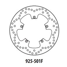 STABDŽIŲ DISKAS GOLDFREN 925-501F PRIEKINIŲ 260 MM