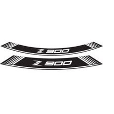 RATLANKIO LIPDUKAS PUIG Z900 9291B, BALTOS SPALVOS SET OF 8 RIM STRIPS