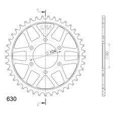GALINĖ ŽVAIGŽDĖ SUPERSPROX RFE-501:46-BLK, JUODOS SPALVOS 46T, 630