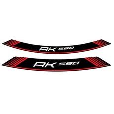 RATLANKIO LIPDUKAS PUIG AK550 9630R, RAUDONOS SPALVOS SET OF 8 RIM STRIPS