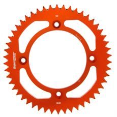 REAR ALU SPROCKET SUPERSPROX RAL-898:50-ORG, ORANŽINĖS SPALVOS 50T, 428
