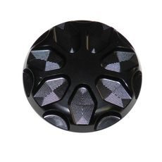 FUEL CAP WITH QUICK ACTION SYSTEM ACCOSSATO FC008 IN CNC-WORKED ALUMINIUM, JUODOS SPALVOS