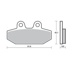 STABDŽIŲ TRINKELĖS BREMBO 07HD23SP