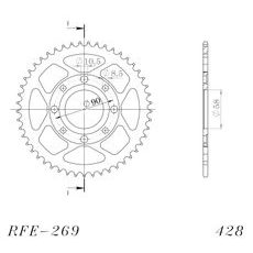GALINĖ ŽVAIGŽDĖ SUPERSPROX RFE-269:49-BLK, JUODOS SPALVOS 49T, 428