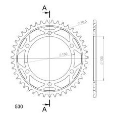 GALINĖ ŽVAIGŽDĖ SUPERSPROX RFE-859:43-BLK, JUODOS SPALVOS 43T, 530