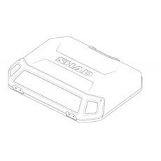 ALUMINIUM COVER SHAD 203163RB (FOR TERRA CASES), JUODOS SPALVOS