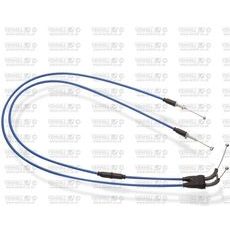 THROTTLE CABLES (PAIR) VENHILL S01-4-106-BL FEATHERLIGHT, MĖLYNOS SPALVOS