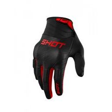 GLOVES SHOT DRIFT ONYX A05-33A-A04-09, RAUDONOS SPALVOS 09