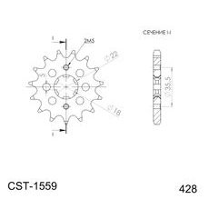 PRIEKINĖ ŽVAIGŽDĖ SUPERSPROX CST-1559:14 14T, 428