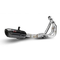 FULL EXHAUST SYSTEM 3X1 MIVV SUONO Y.042.L9 STEEL BLACK