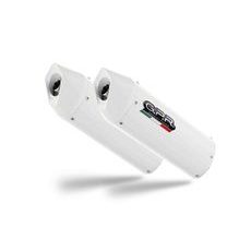 DUAL SLIP-ON EXHAUST GPR ALBUS S.186.ALB WHITE GLOSSY