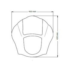 SEMIFAIRING CUSTOMACCES JAX CUP009H SMOKE