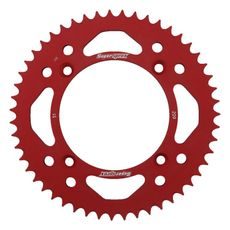 REAR ALU SPROCKET SUPERSPROX RAL-209:51-RED, RAUDONOS SPALVOS 51T, 420