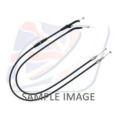 THROTTLE CABLES (PAIR) VENHILL K02-4-124-BK FEATHERLIGHT, JUODOS SPALVOS