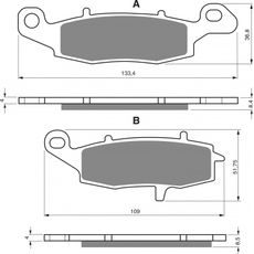 STABDŽIŲ TRINKELĖS GOLDFREN 104 S3