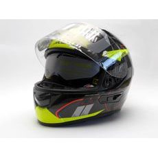 FULL FACE HELMET AXXIS RACER GP CARBON SV SPIKE A3 GLOSS FLUOR YELLOW, XS DYDŽIO