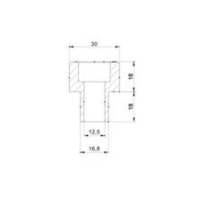 MIRROR ADAPTOR PUIG ADAPTER REAR MIRROR HI-TECH IV BMW C600S 9580N, JUODOS SPALVOS TO BAR END