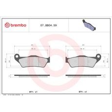 STABDŽIŲ TRINKELĖS BREMBO 07BB0459 CC ROAD