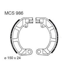 BŪGNINIŲ STABDŽIŲ TRINKELĖS LUCAS MCS 986