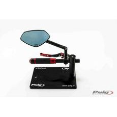 THE DISPLAY INCLUDES ANODIZED PARTS PUIG 9665R, RAUDONOS SPALVOS
