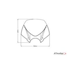 WINDSHIELD PUIG NEW. GEN TOURING 20527W SKAIDRUS