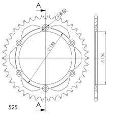 GALINĖ ŽVAIGŽDĖ SUPERSPROX RFE-1791:42-BLK, JUODOS SPALVOS 42T, 525