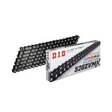 ZVM-X SERIES X-RING CHAIN D.I.D CHAIN 520ZVM-X, 120 NARELIŲ ILGIO BLACK/BLACK