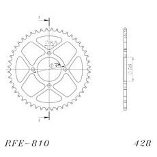 GALINĖ ŽVAIGŽDĖ SUPERSPROX RFE-810:49-BLK, JUODOS SPALVOS 49T, 428