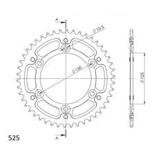 GALINĖ ŽVAIGŽDĖ SUPERSPROX STEALTH RST-899:46-ORG, ORANŽINĖS SPALVOS 46T, 525