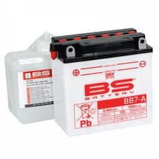 STANDARTINIS AKUMULIATORIUS (SU RŪGŠTIES PAKUOTE) BS-BATTERY BB7-A (YB7-A) ACID PACK INCLUDED