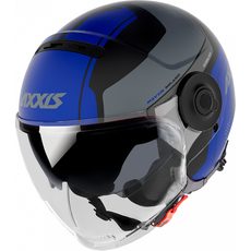 JET HELMET AXXIS RAVEN SV ABS MILANO MATT BLUE, XXL DYDŽIO