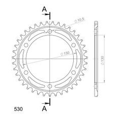 GALINĖ ŽVAIGŽDĖ SUPERSPROX RFE-859:39-BLK, JUODOS SPALVOS 39T, 530