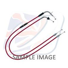 THROTTLE CABLES (PAIR) VENHILL H02-4-081-RD FEATHERLIGHT, RAUDONOS SPALVOS